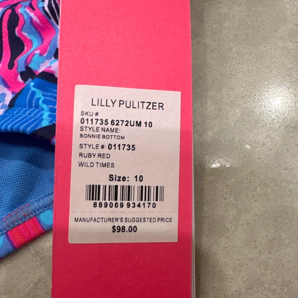 Lilly Pulitzer High waisted 2 pc Swim Suit - Picture 3 of 4